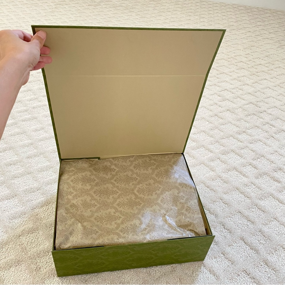 Gucci Olive Green Patterned (Empty) Box - image 5